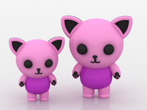 3D cat model Modelo de Impressão 3D