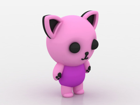 3D cat model Modelo de Impressão 3D