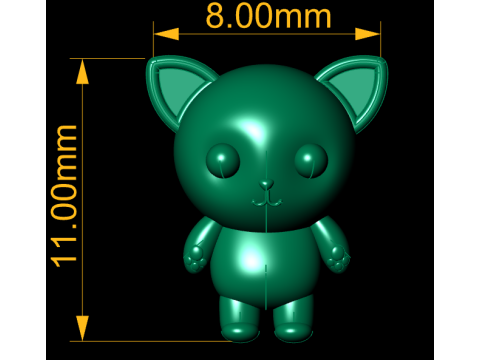 3D cat model Modelo de Impressão 3D