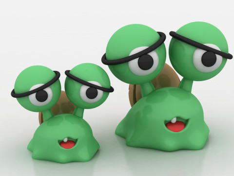 3D snail character 3D printmodel