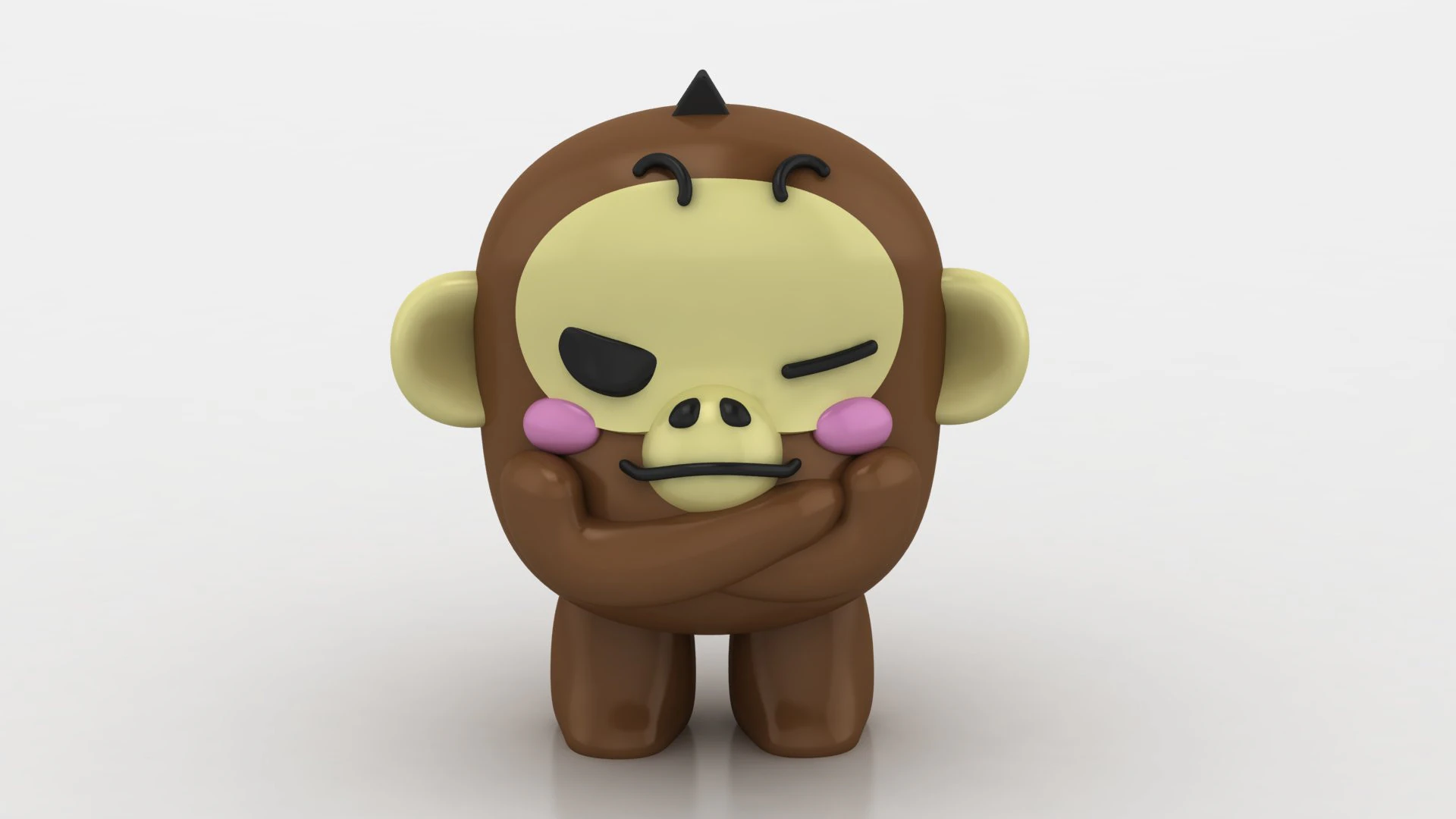 3D monkey model 3D Print Model .c4d .max .obj .3ds .fbx .stl .blend