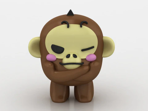 3D monkey model 3D Print Model