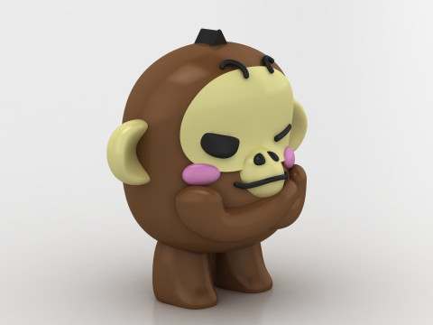 3D monkey model Model do druku 3D