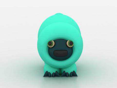 3D caterpillar character Modelo de Impressão 3D