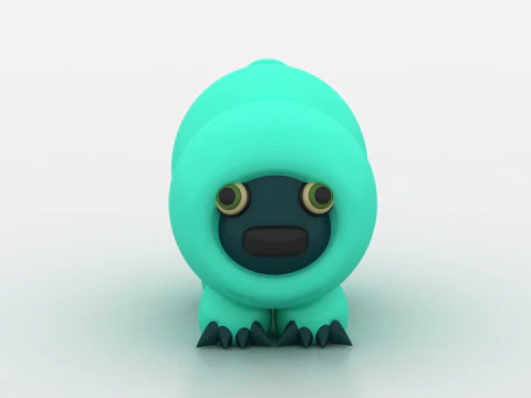 3D caterpillar character 3D Print Model