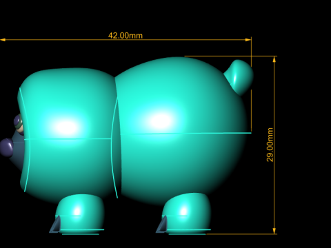 3D caterpillar character Modelo de Impressão 3D