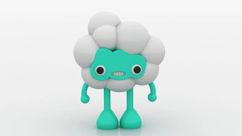 Cloud character 3D Print Model .c4d .max .obj .3ds .fbx .stl .blend