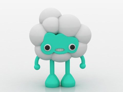 Cloud character Modelo de Impressão 3D