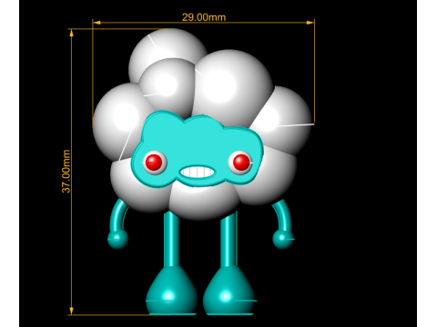 Cloud character Modelo de impresión 3D