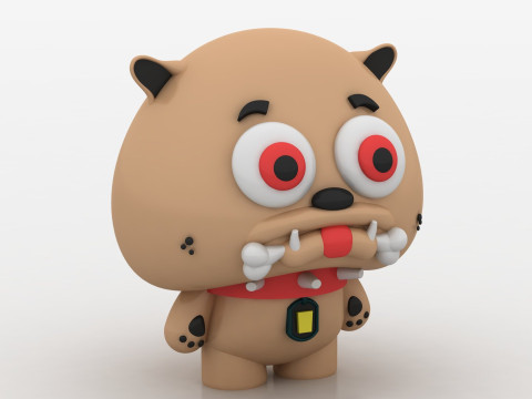 Chibi monster dog Modelo de Impressão 3D