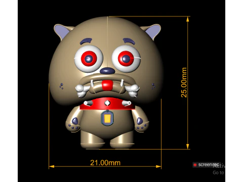Chibi monster dog 3D Print Model