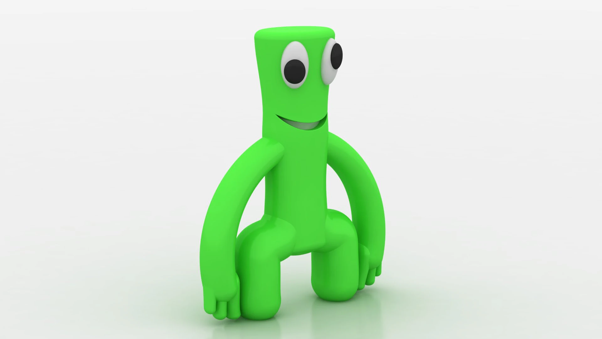 Cartoon stick figure 3D Print Model .c4d .max .obj .3ds .fbx .stl .blend 