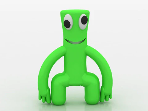 Cartoon stick figure 3D Print Model