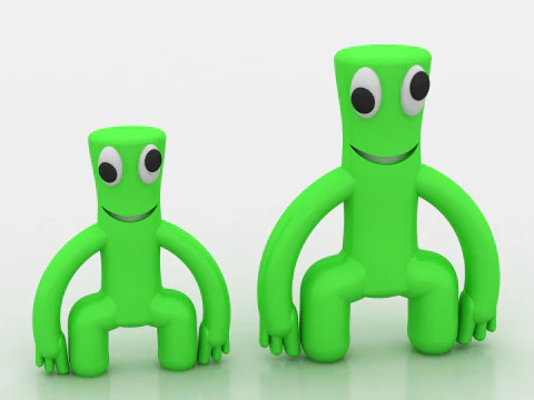 Cartoon stick figure 3D Print Model