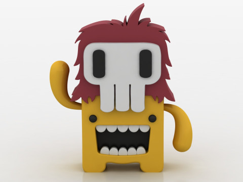 Cartoon skull character 3D Принт Модель
