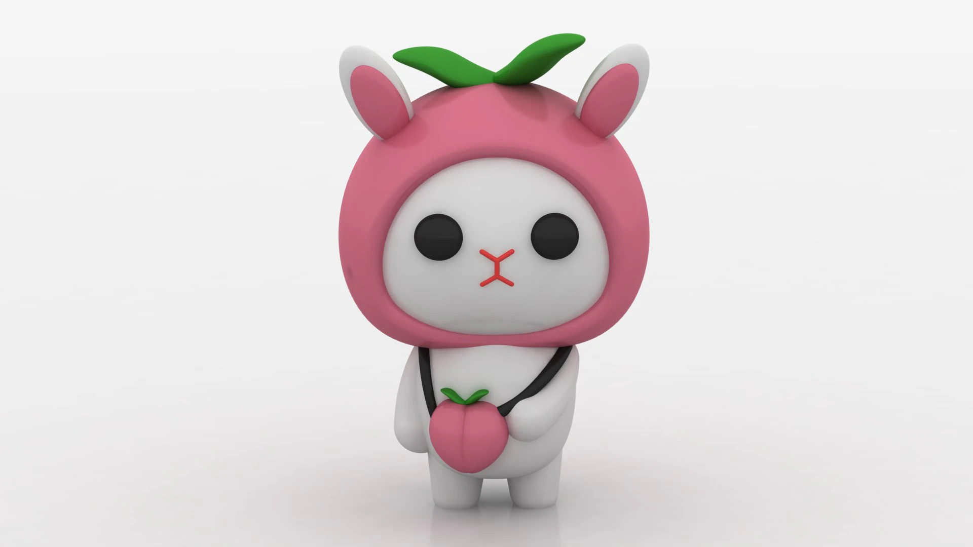 Kawaii bunny 3D Print Model .c4d .max .obj .3ds .fbx .stl .blend