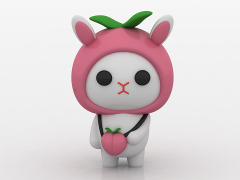 Kawaii bunny 3D printmodel