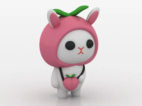 Kawaii bunny 3D Print Model