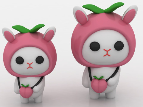 Kawaii bunny 3D Print Model
