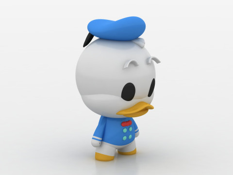 Chibi duck 3D printmodel