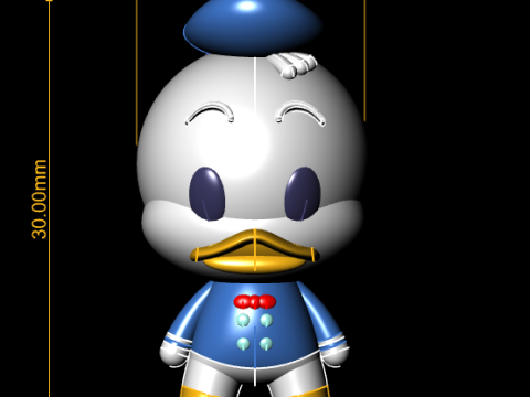 Chibi duck 3D printmodel