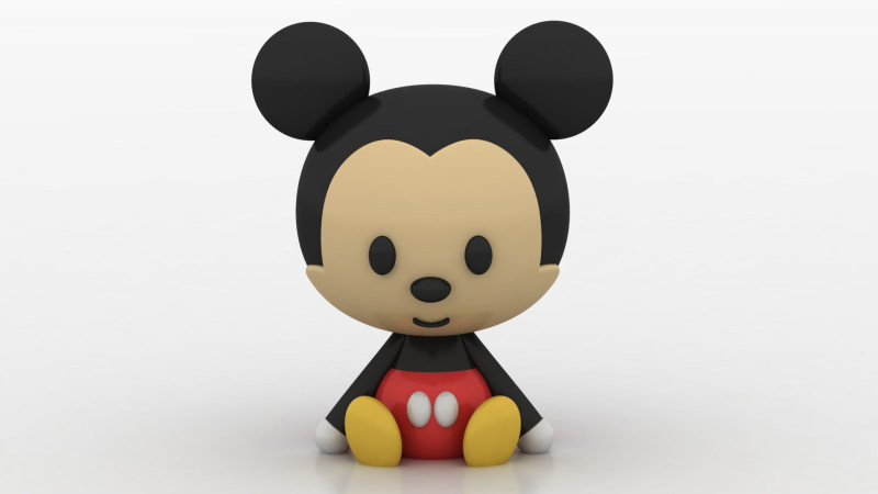 Chibi mouse toy Modelo de impresión 3D .c4d .max .obj .3ds .fbx .stl .blend