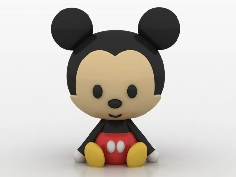 ちびねずみのおもちゃ 3Dプリントモデル