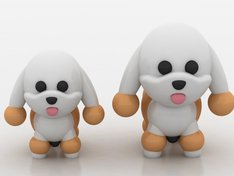 Chibi puppy Modelo de impresión 3D