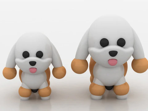 Cucciolo di Chibi Modello di stampa 3D
