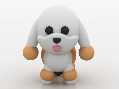 Chibi puppy 3D Print Model