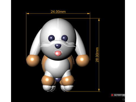 Chibi puppy Modelo de Impressão 3D