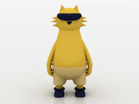 Cool cat 3D Print Model