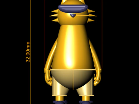 Cool cat 3D Print Model