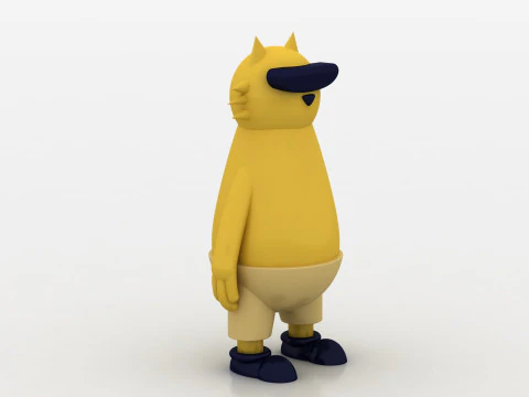 Cool cat 3D Print Model