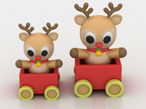 Christmas reindeer 3D printmodel