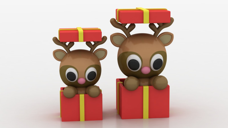 Rudolph toy model Model do druku 3D .c4d .max .obj .3ds .fbx .stl .blend