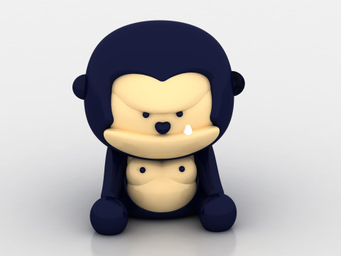 Cute monkey toy Model do druku 3D