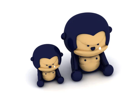Cute monkey toy 3D Print Model