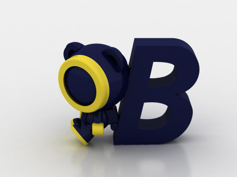 Cartoon bear toy 3D printmodel