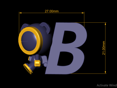 Cartoon bear toy 3D 打印模型