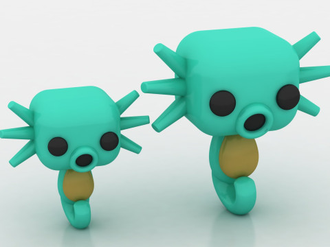 3D aquatic creature model 3D printmodel