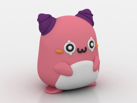 3D kawaii character 3Dプリントモデル
