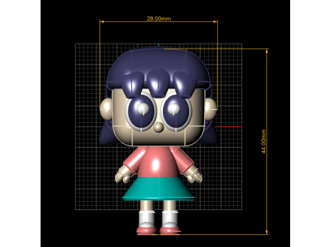 Chibi girl model 3D Принт Модель