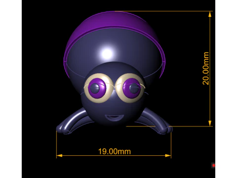Cute cartoon spider 3D Print Model