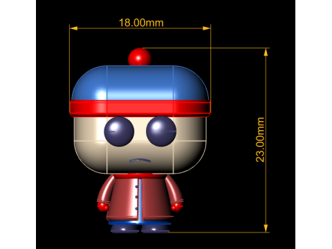 Cartoon toy figure 3D Print Model