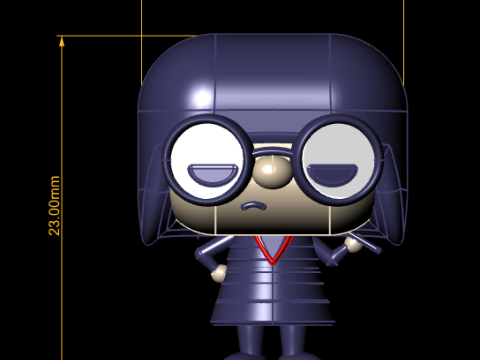 3D cartoon woman model 3D Принт Модель