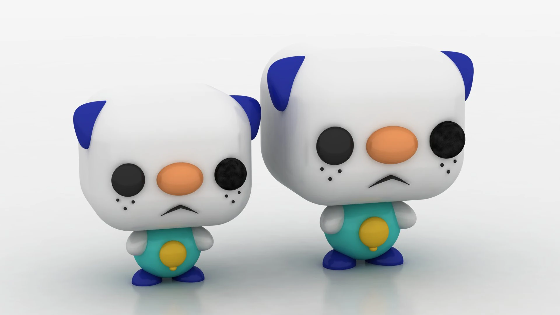 3D twin characters 3D Print Model .c4d .max .obj .3ds .fbx .stl .blend