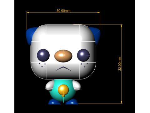 3D twin characters 3D Druckmodell