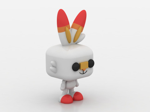 Cute rabbit toy 3D printmodel
