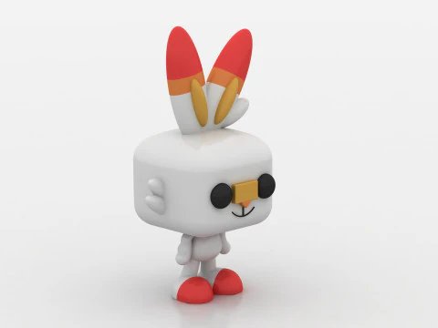Cute rabbit toy 3D Print Model
